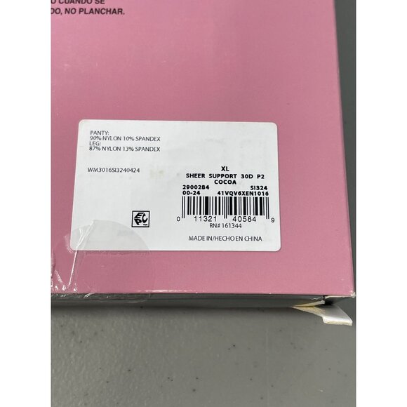 Silk Impressions Pantyhose Size XL Medium Support Sheer High Waisted 2 Pair NEW - Picture 4 of 6